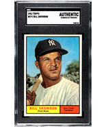 Bill &quot;Moose&quot; Skowron 1961 Topps Baseball Card #371- SGC Slabbed Authenti... - £32.10 GBP