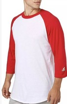 Large Men’s adidas Triple Stripe 3/4 Sleeve Baseball Practice Shirt Size - £6.75 GBP
