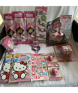 Hello Kitty Goodie Bag Glo Necklaces Bracelet Stickers Erasers Coloring ... - $39.99