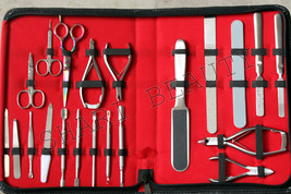 Manicure &amp; Pedicure New 21 Pcs Nice Range German Stainless Steel Tool SET/KIT - £89.39 GBP