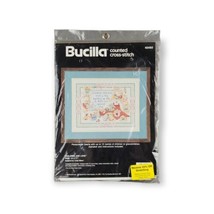 Counted Cross Stitch Kit Bucilla #40493 &quot;Children Add Love&quot; 14&quot;x11&quot; Vintage 1990 - £11.82 GBP