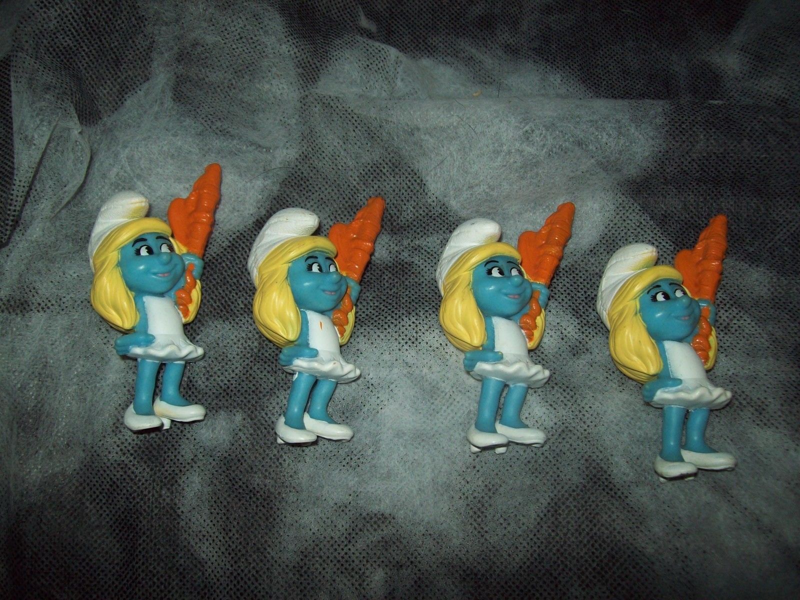2013 SMURFETTE Magic Dragon Wand Figurine Toy Peyo McDonald&#39;s  lot of 4 GUC - $10.00