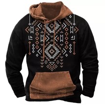 Autumn Men&#39;S Hoodies 3d Print Long Sleeve Tees Tops Street Vintage Sweatshirt Lo - £94.27 GBP