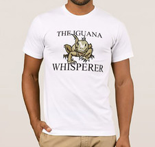 The Iguana Whisperer Hanes T Shirt Size Large L White 100% Preshrunk Cotton NEW - £15.65 GBP