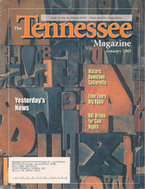 the Tennessee Magazine January 2003 - £1.99 GBP