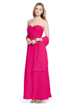 New Lauren Ralph Lauren Pink Georgette Maxi Gown Dress Size 12 $240 - £128.87 GBP
