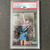 1997-98 Topps Finest #227 Mike Bibby Signed Card AUTO PSA Slabbed RC Grizzlies - £39.49 GBP
