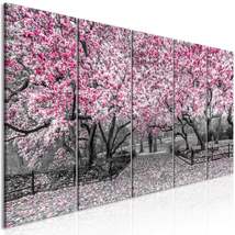 Tiptophomedecor Stretched Canvas Floral Art - Magnolia Park Narrow Pink - Stretc - £115.89 GBP