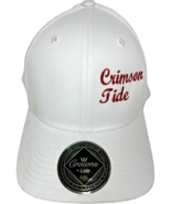 crimson tide script 7 white L/XL fitted university of alabama hat crowns... - €20,61 EUR