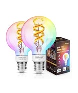 DiCUNO G80 Smart LED Filament 450 Lumen Bluetooth Voice Control 5W RGBCW... - $34.64