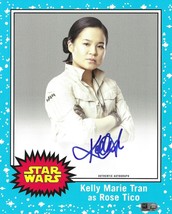 Kelly Tran Autographed 8x10 Photo Topps COA Star Wars Photo #D/10 Rose Tico Sign - £87.15 GBP