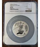 2022P- Tuvalu- Gods of Olympus- Athena- 5oz Silver- NGC- MS70 - $10,349.23 MXN