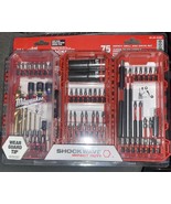 Milwaukee 75 Piece Screw Driver Drill Bit Set Impact Duty SHOCKWAVE Allo... - $78.57