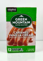 Green Mountain Coffee Roast Caramel Vanilla Cream 12ct K-Cup Pods BB 05/11/2025 - £8.56 GBP