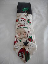 Santa on the Beach 100% silk  Tie necktie Tie Tales - $520.61 MXN