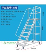 Mobile Climbing Platform Ladder with Wheels, For Warehouses and Supermar... - $2,433.80 CAD