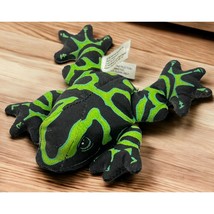 Dart Frog Refrigerator Magnet Vintage Plush Stuffed Animal Wendys Toy Green - £9.34 GBP