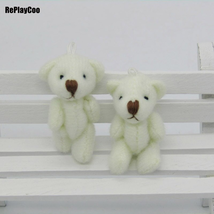 100Pcs/Lot Kawaii Small Joint Teddy Bears Stuffed Plush 3.5CM Toy Teddy-Bear Min - £41.21 GBP