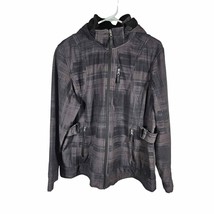 Free Country Women&#39;s Hooded Jacket Coat Sherpa Lined XLarge Purple Dark ... - $27.71