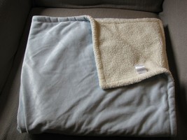 Kyle And Deena Baby Boy Velour Cream Ivory Sherpa Blanket Soft Fluffy - £28.48 GBP