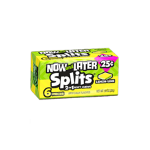 12x Packs Now &amp; Later Splits Lemon Lime ( 6 Pieces Per Pack ) Free Shipping! - £8.72 GBP