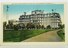 Washington DC First Division Monument &amp; War and State Department Postcar... - $3.95