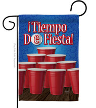 Tiempo De Fiesta Garden Flag Party 13 X18.5 Double-Sided House Banner - $19.97
