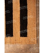 natural hemp jute runner rug, checkerboard jute hemp rug, hemp rug for h... - $201.54 CAD