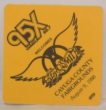 AEROSMITH - VINTAGE ORIGINAL 1988 TOUR CONCERT CLOTH BACKSTAGE PASS - £7.96 GBP