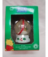 *Damaged Hanger* Vintage Winnie The Pooh 45mm Glass Waterglobe Ornament - $9.89