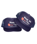 Lot of 2 Wood Inc HVAC Cap Baseball Snapback Trucker Hat - £7.55 GBP