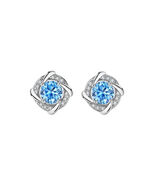 S999  Blue Windmill Zircon Earrings - $50.00