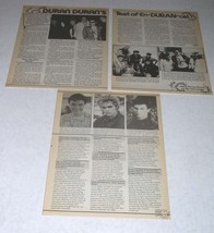 Duran Duran BOP Magazine Photo Article Vintage 1986 - £15.97 GBP