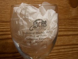 Baltimore Skipjacks Jacks Minor League AHL Defunct Hockey Wine Glass HOF 1992 - £28.41 GBP