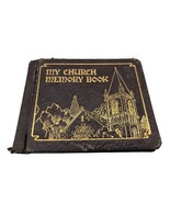 Antique Vintage My Church Memory Book Mini Scrapbook Leather 1930s Album... - €16,76 EUR