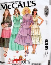 McCall&#39;s 6319 Misses Quick and Easy Tiered, Pullover Dress Vintage Sewin... - $14.73
