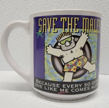 Vintage Recycled Paper Greetings Save The Males Mug Funny Cocky Guy Gag ... - $699.52 MXN Vintage Recycled Paper Greetings Save The Males Mug Funny Cocky Guy Gag ... - $699.52 MXN