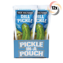 Full Box 12x Pouches Van Holten&#39;s Jumbo Hearty Dill Dill Pickle In-A Pou... - £23.23 GBP