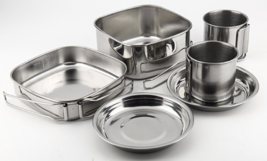 6 piece Stainless Steel Cookware - £18.63 GBP