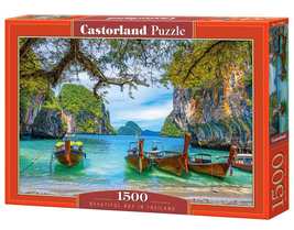 1500 Piece Jigsaw Puzzle, Beautiful Bay in Thailand, Asia, Island, Fishi... - $21.99