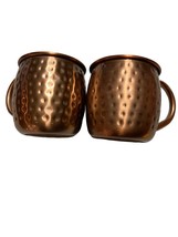 copper plated stainless steel and hammered mugs - £10.03 GBP