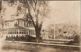 RPPC Maine Residential Street Large Houses Real Photo c1910 Postcard H28 - £15.01 GBP