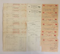 LOT 1929-30 antique 54pc SCHLAPPIG AUTO RECEIPTS reinholds pa MOHN BROS ... - £36.94 GBP