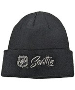 NHL Seattle Adidas Black Hockey Beanie Black NHL Winter Knit - $30.47 CAD