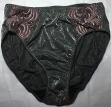 L/7 Vintage MYONNE Panties Metallic Sparkle Lace Trim USA Made 80s Fits ... - £19.24 GBP