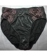 L/7 Vintage MYONNE Panties Metallic Sparkle Lace Trim USA Made 80s Fits 32" 34" - $24.08