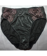 L/7 Vintage MYONNE Panties Metallic Sparkle Lace Trim USA Made 80s Fits ... - $32.81 CAD