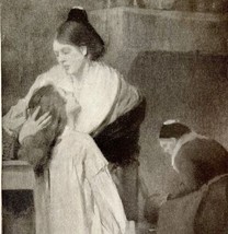 The Blind Girl With Her Mother And Doctor Victorian Art Print 1896 DWP2B - £32.75 GBP