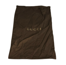 Authentic Gucci Drawstring Dust Bag Brown Size 24”x15” Big - $523.69 MXN