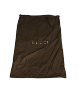 Authentic Gucci Drawstring Dust Bag Brown Size 24”x15” Big - $523.69 MXN
